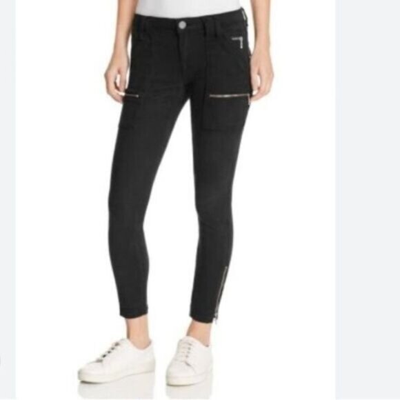 JOIE Park Skinny Black Jeans Cropped Sz 27 Flawed - Picture 1 of 16